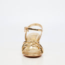 Miss Black Bardot 7 Heel - Gold footwear Miss Black