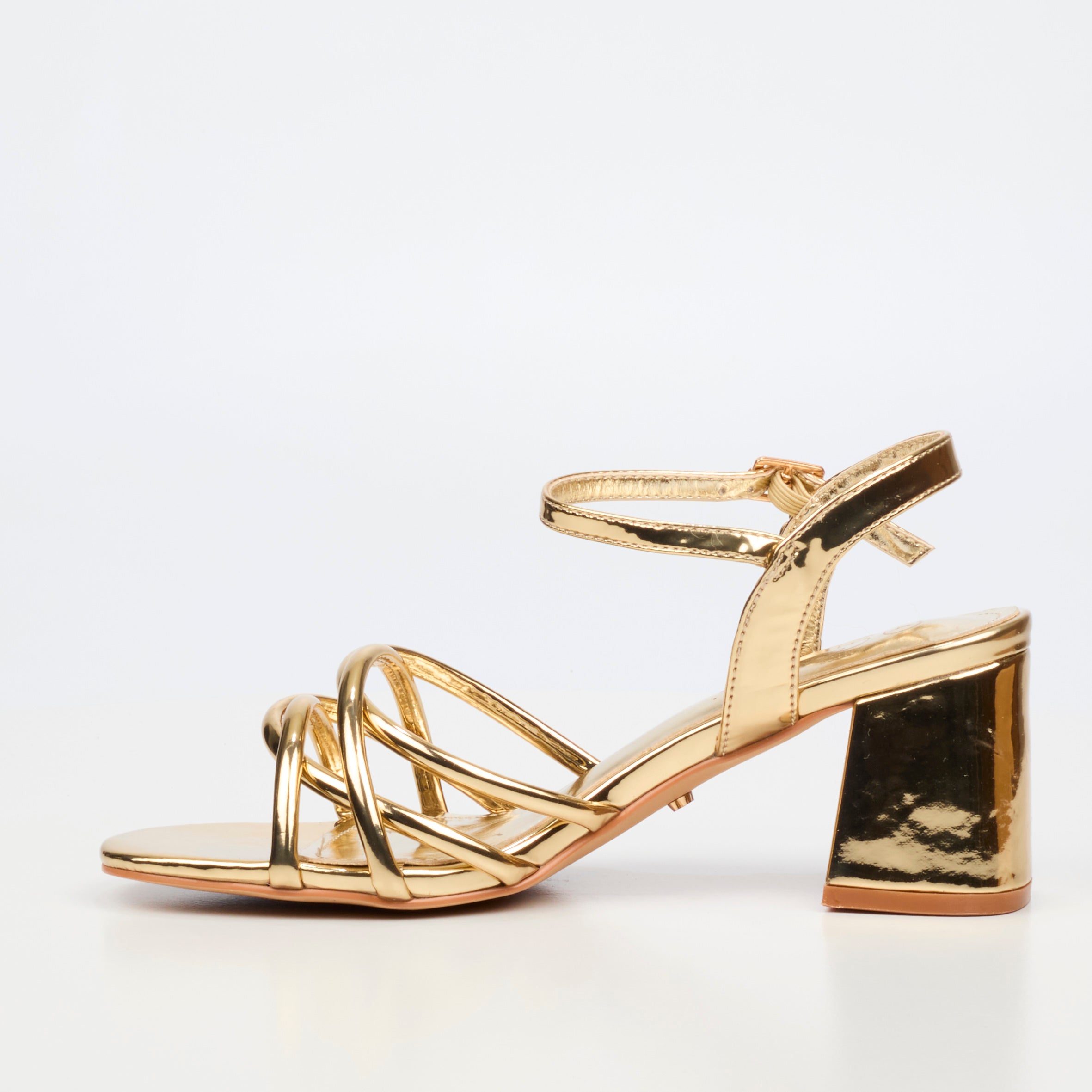 Miss Black Bardot 7 Heel - Gold footwear Miss Black