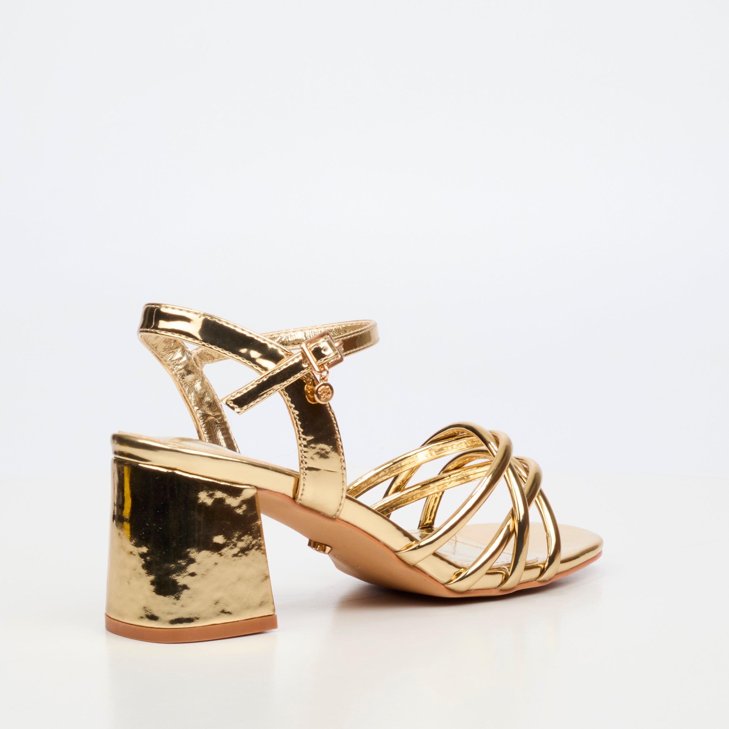 Miss Black Bardot 7 Heel - Gold footwear Miss Black