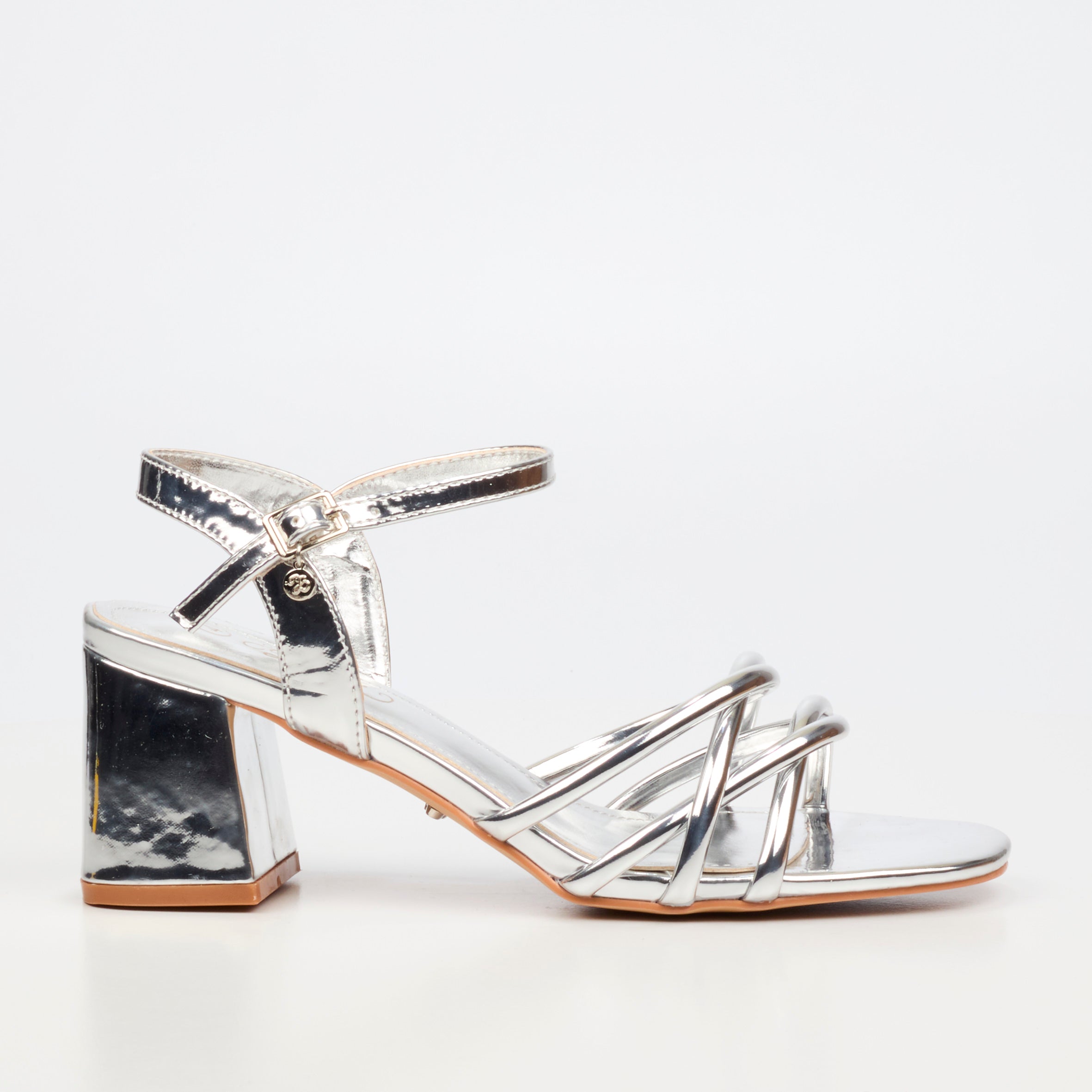 Miss Black Bardot 7 Heel - Silver footwear Miss Black