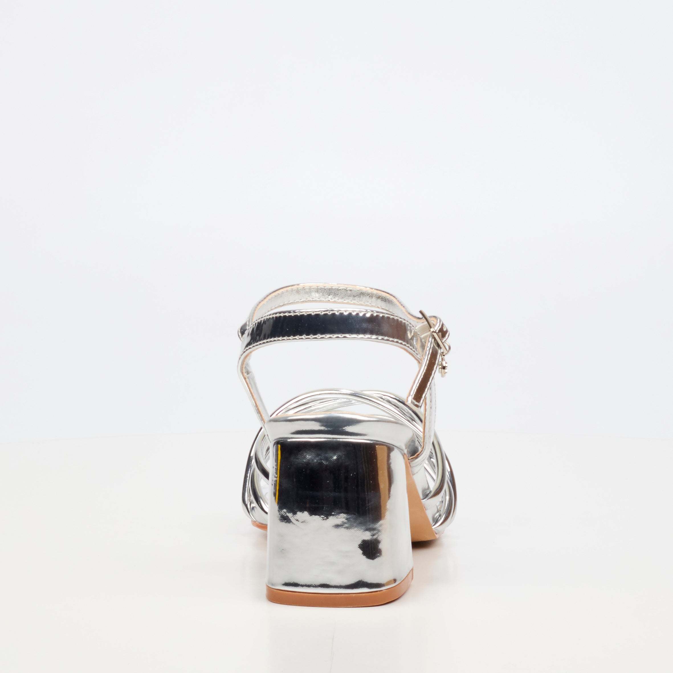 Miss Black Bardot 7 Heel - Silver footwear Miss Black