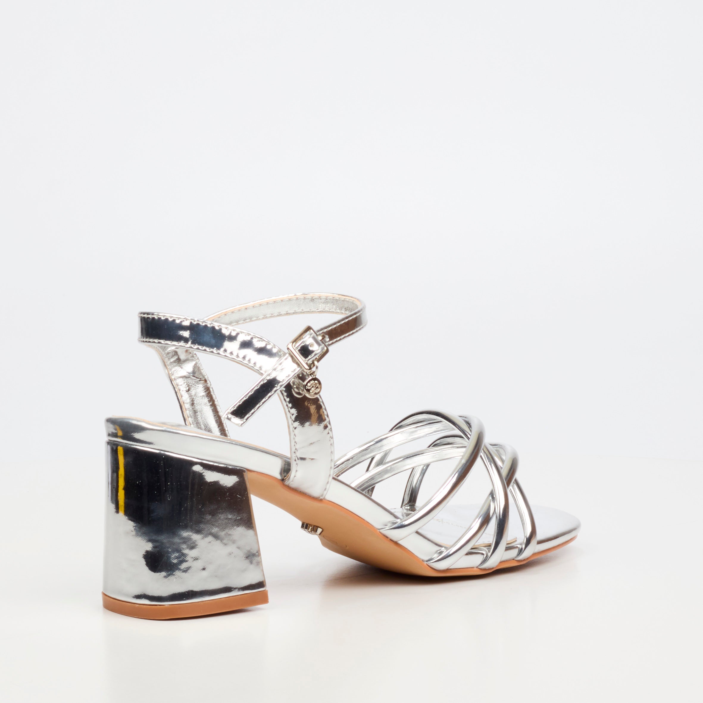 Miss Black Bardot 7 Heel - Silver footwear Miss Black