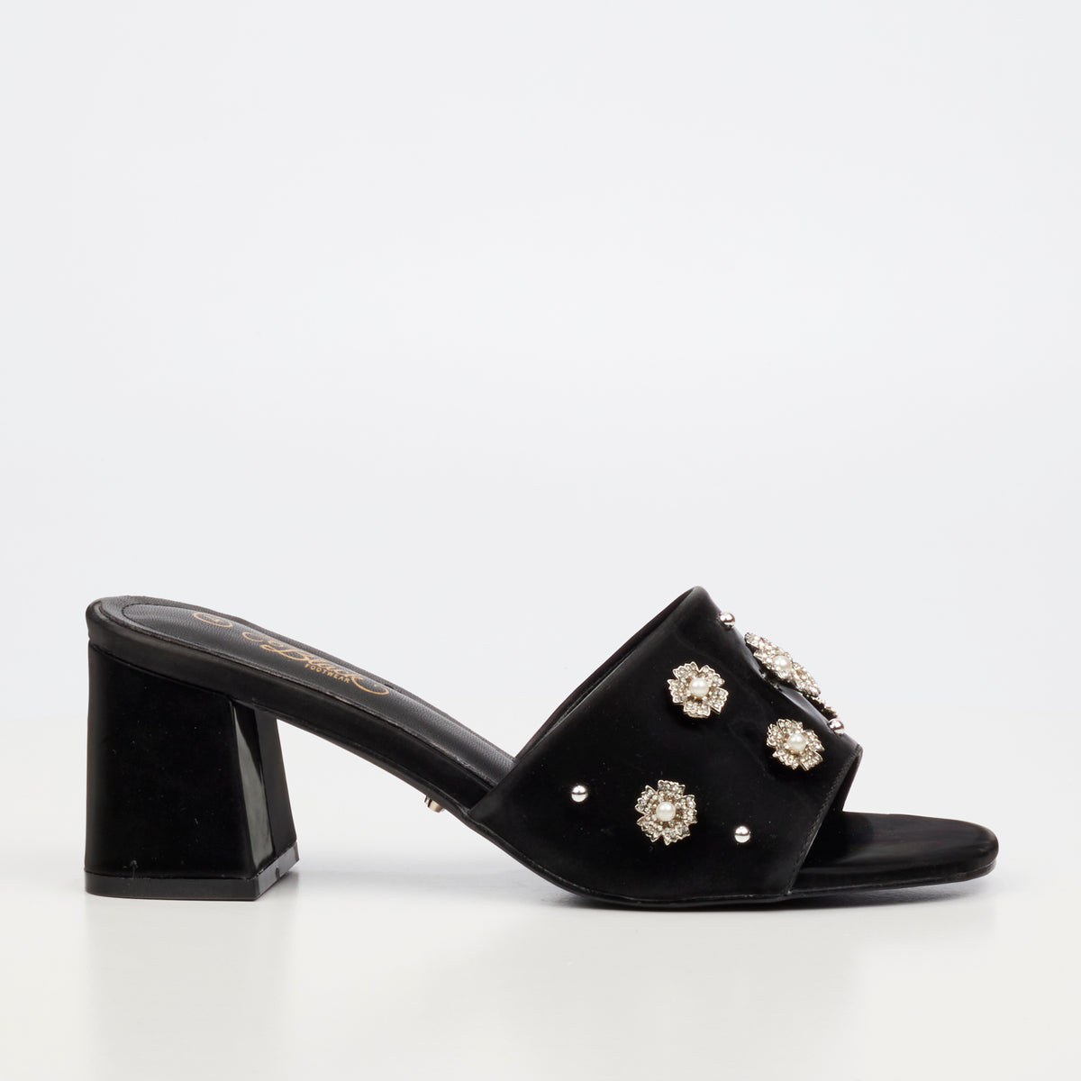 Miss Black Bardot 9 Heel - Black footwear Miss Black