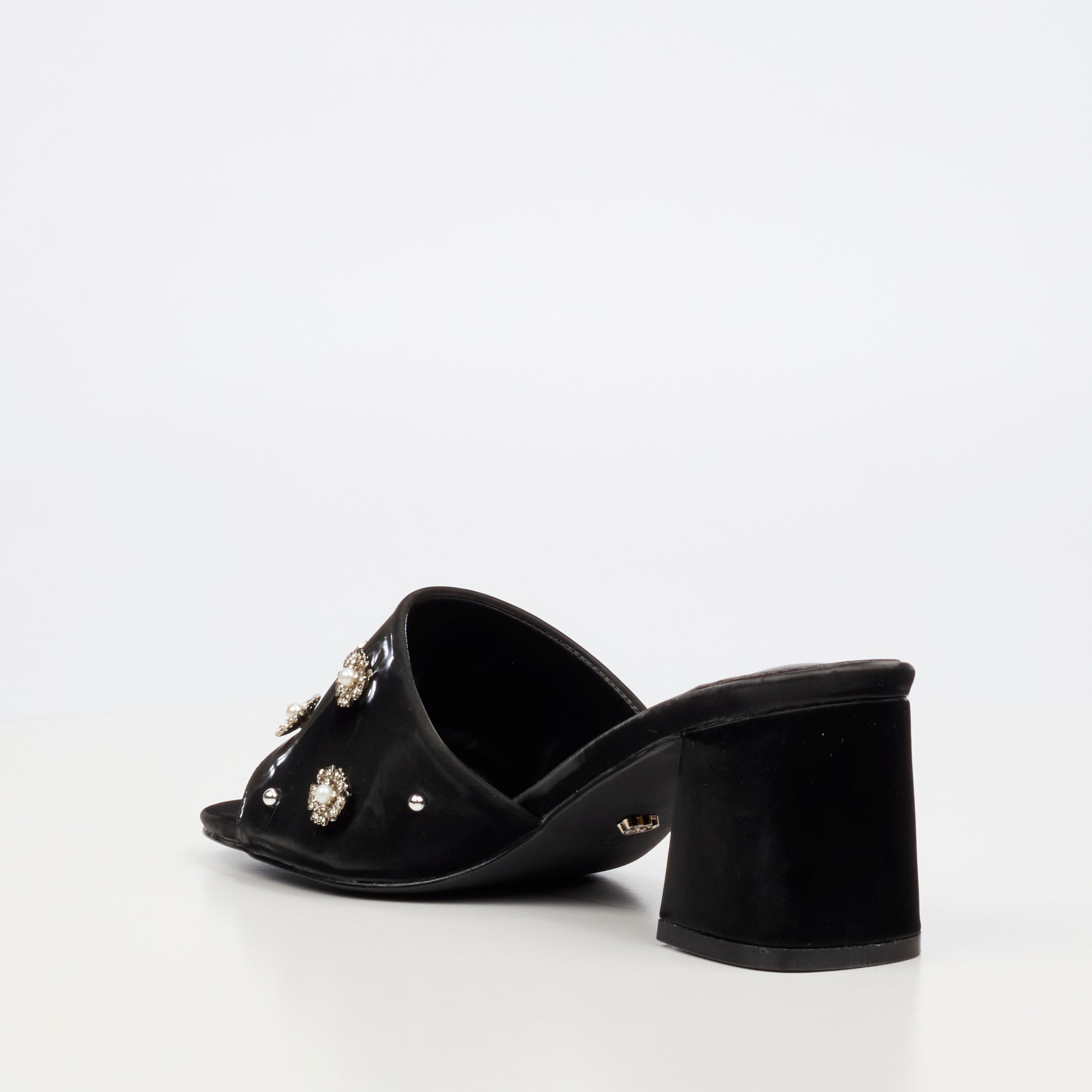 Miss Black Bardot 9 Heel - Black footwear Miss Black