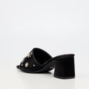 Miss Black Bardot 9 Heel - Black footwear Miss Black