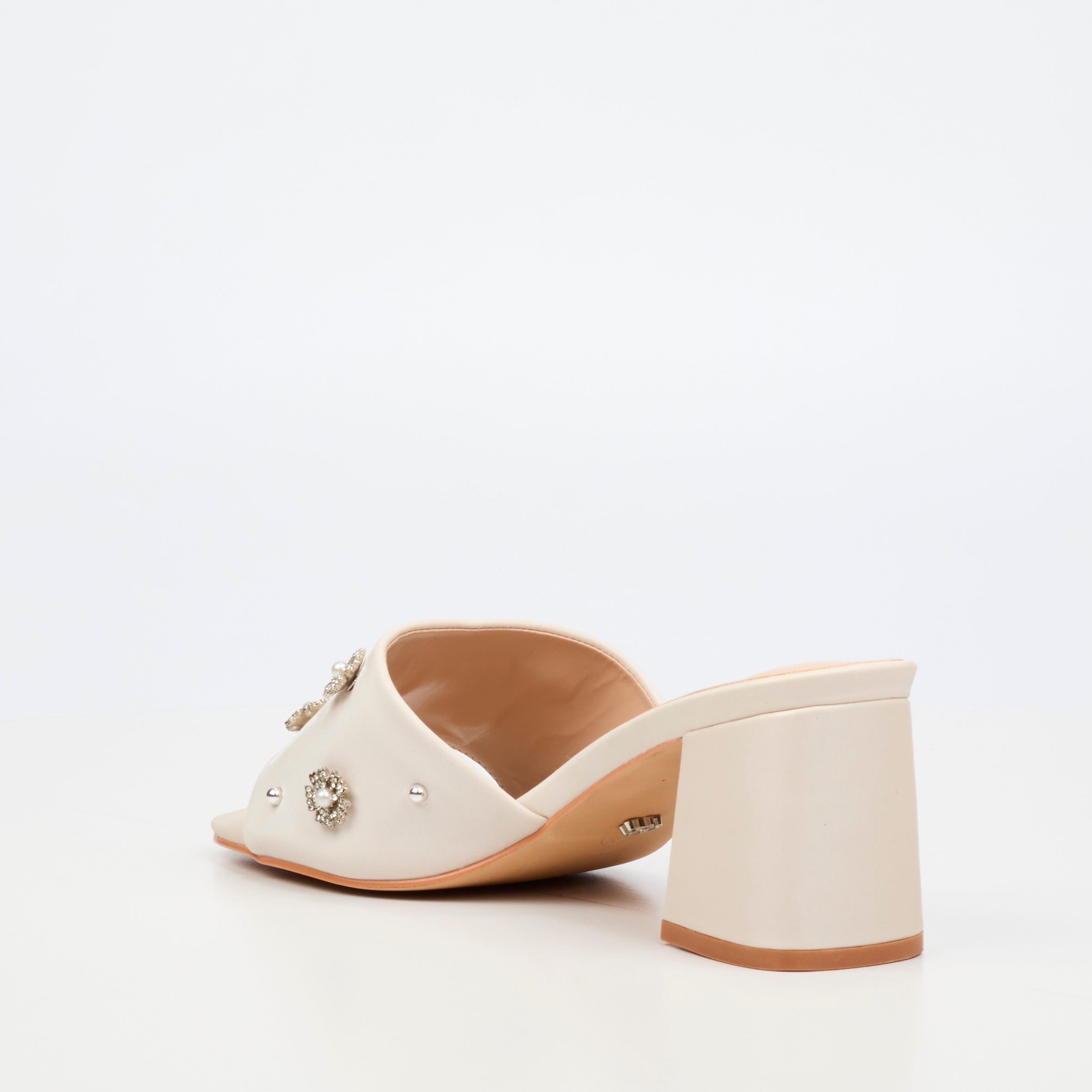 Miss Black Bardot 9 Heel - Champagne footwear Miss Black