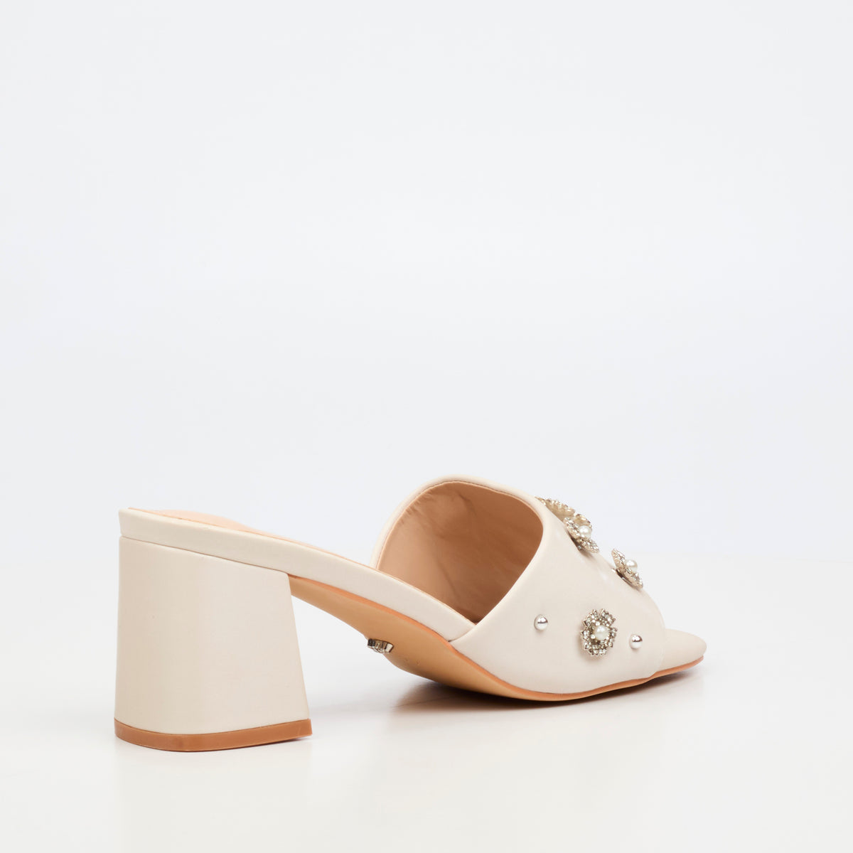 Miss Black Bardot 9 Heel - Champagne footwear Miss Black