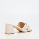 Miss Black Bardot 9 Heel - Champagne footwear Miss Black