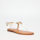 Miss Black Basil 3 Sandal - White footwear Miss Black
