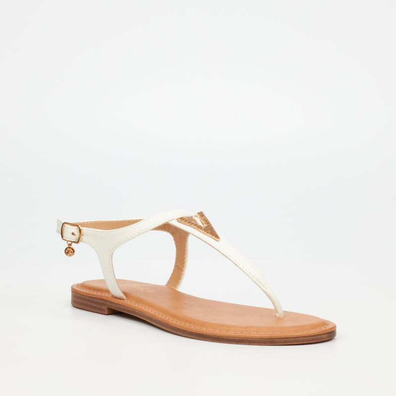 Miss Black Basil 3 Sandal - White footwear Miss Black