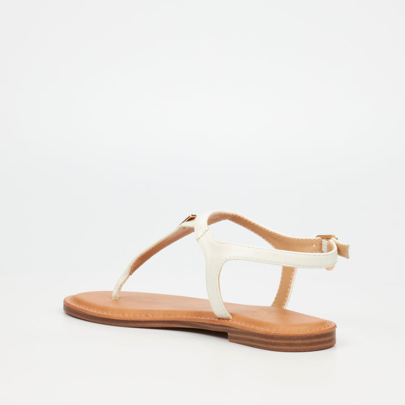 Miss Black Basil 3 Sandal - White footwear Miss Black   