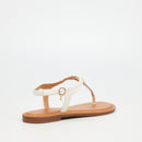 Miss Black Basil 3 Sandal - White footwear Miss Black