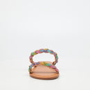 Miss Black Basil 4 Flat Sandal - Multi footwear Miss Black