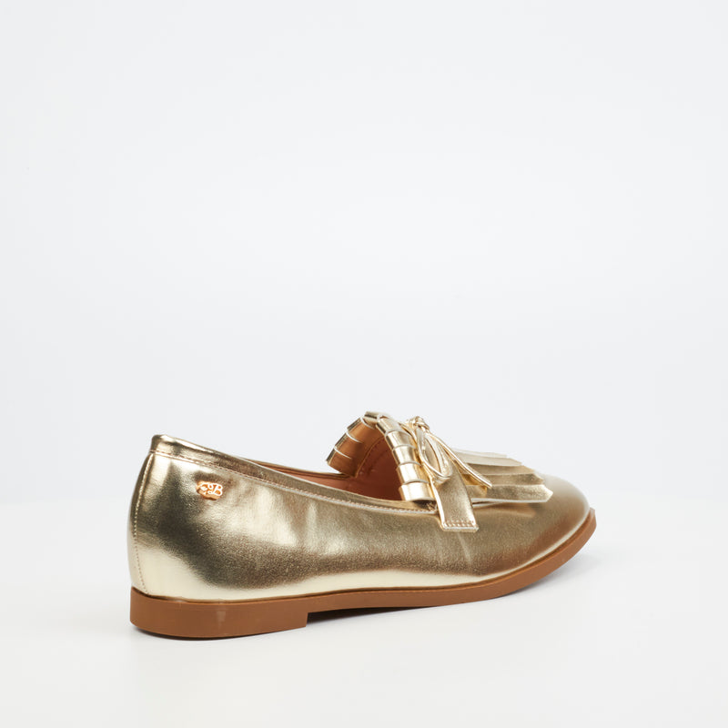 Miss Black Baylee 5 Loafer - Gold footwear Miss Black   