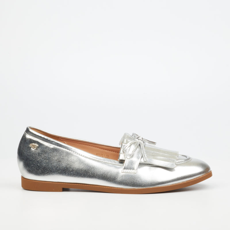 Miss Black Baylee 5 Loafer - Silver footwear Miss Black   