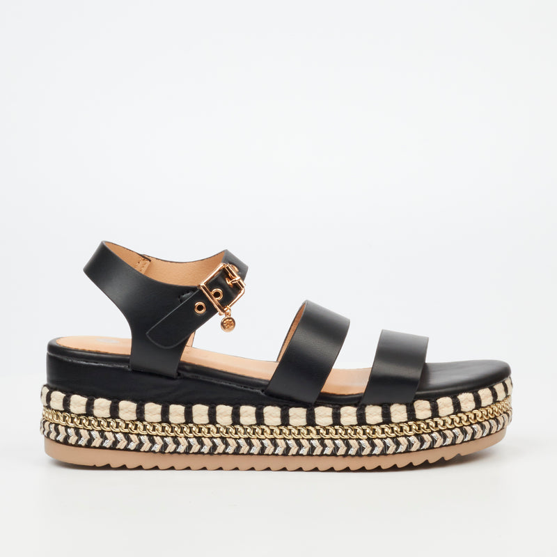 Miss Black Bekki 1 Flatform - Black footwear Miss Black   