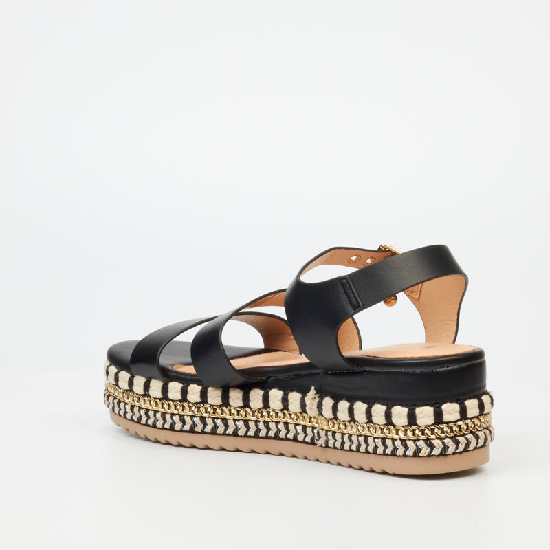 Miss Black Bekki 1 Flatform - Black footwear Miss Black   