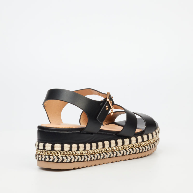 Miss Black Bekki 1 Flatform - Black footwear Miss Black   