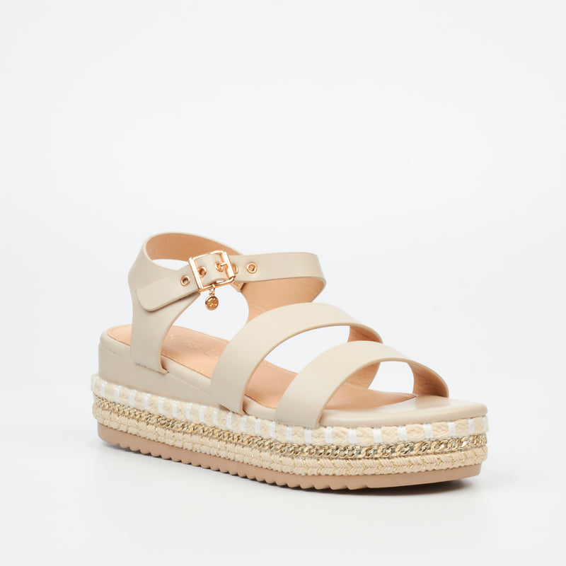 Miss Black Bekki 1 Flatform - Stone footwear Miss Black   