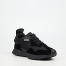 Urbanart Bellay 1 Faux Nubuck / Faux Suede Sneaker - Black footwear UBRT