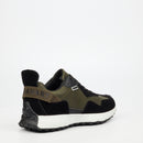 Urbanart Bellay 1 Faux Nubuck / Faux Suede Sneaker - Olive footwear UBRT