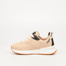 Urbanart Bellay 1 Faux Wax / Faux Suede Sneaker - Beige (kids) footwear UBRT   