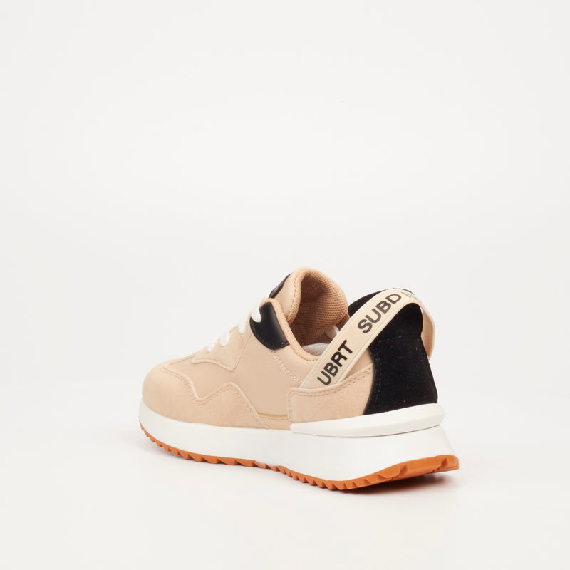 Urbanart Bellay 1 Faux Wax / Faux Suede Sneaker - Beige (youth) footwear UBRT   