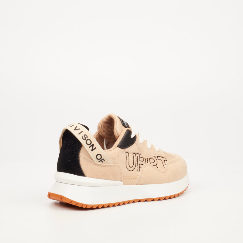 Urbanart Bellay 1 Faux Wax / Faux Suede Sneaker - Beige (youth) footwear UBRT   