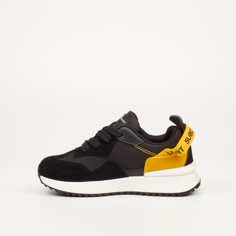 Urbanart Bellay 1 Wax Sue Sneaker - Black footwear UBRT