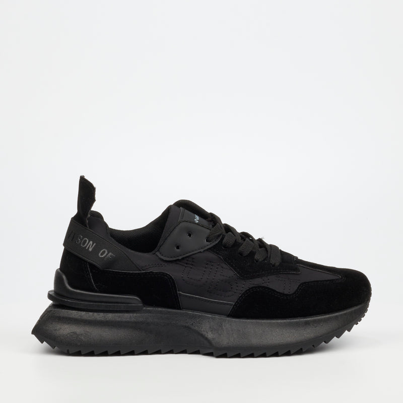 Urbanart Bellay 1 Wax Sue Sneaker - Black footwear UBRT   