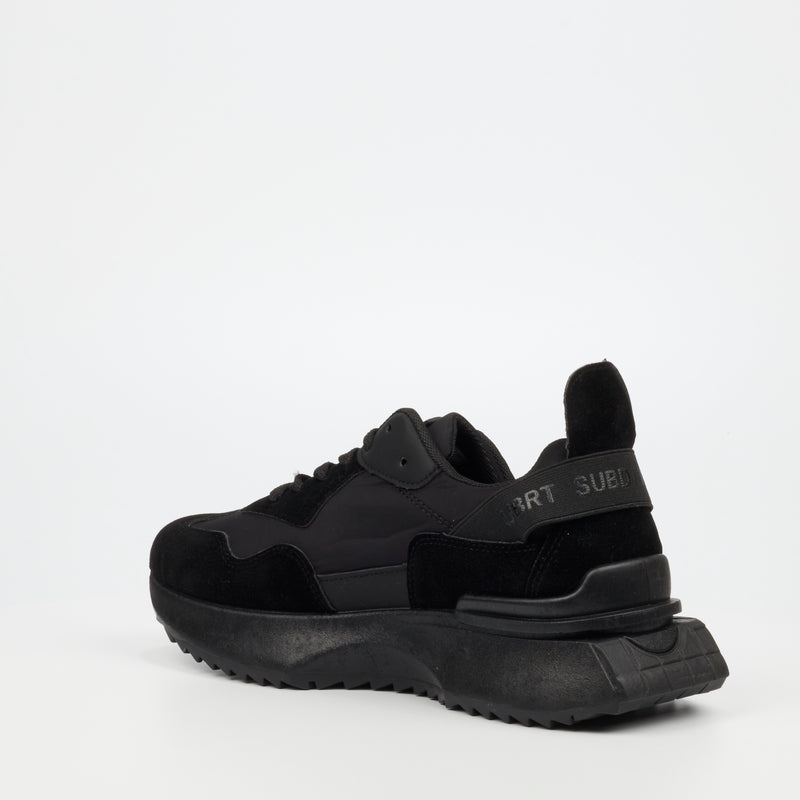 Urbanart Bellay 1 Wax Sue Sneaker - Black footwear UBRT   