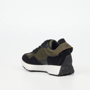 Urbanart Bellay 1 Faux Nubuck / Faux Suede Sneaker - Olive (youth) footwear UBRT