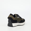Urbanart Bellay 1 Faux Nubuck / Faux Suede Sneaker - Olive (youth) footwear UBRT