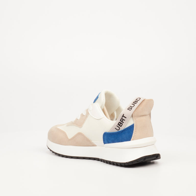 Urbanart Bellay 1 Faux Wax / Faux Suede - White (kids) footwear UBRT   