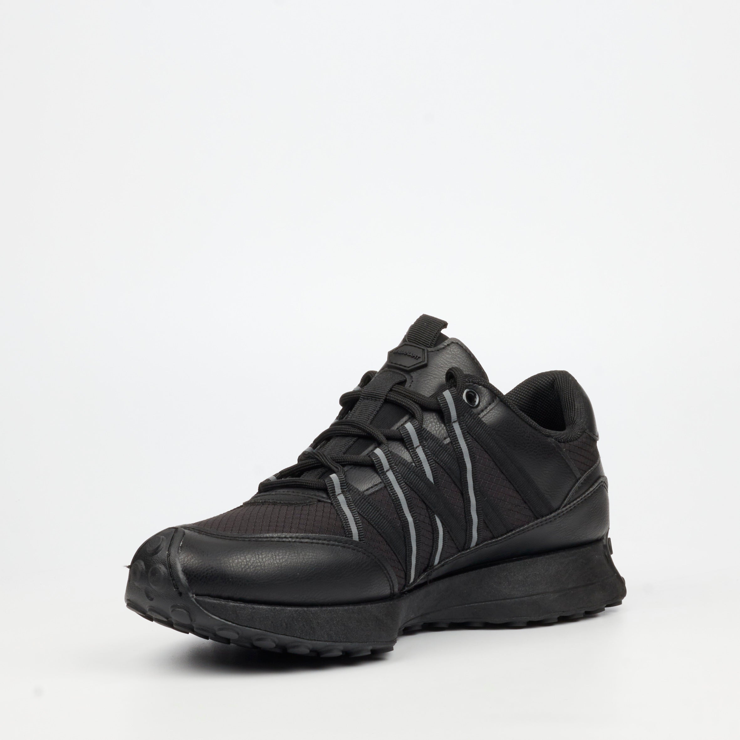 Urbanart Bellay 3 Mesh / Faux Nubuck Sneaker - Mono Black footwear UBRT