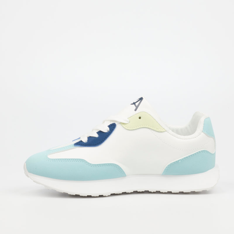 Urbanart Belleyna 3 Faux Nubuck / Faux Wax Sneaker - Blue (ladies) footwear UBRT