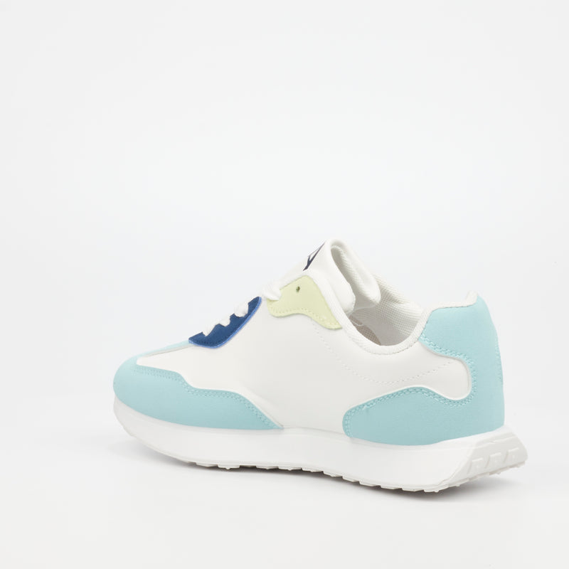 Urbanart Belleyna 3 Faux Nubuck / Faux Wax Sneaker - Blue (ladies) footwear UBRT