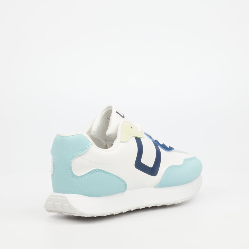 Urbanart Belleyna 3 Faux Nubuck / Faux Wax Sneaker - Blue (ladies) footwear UBRT