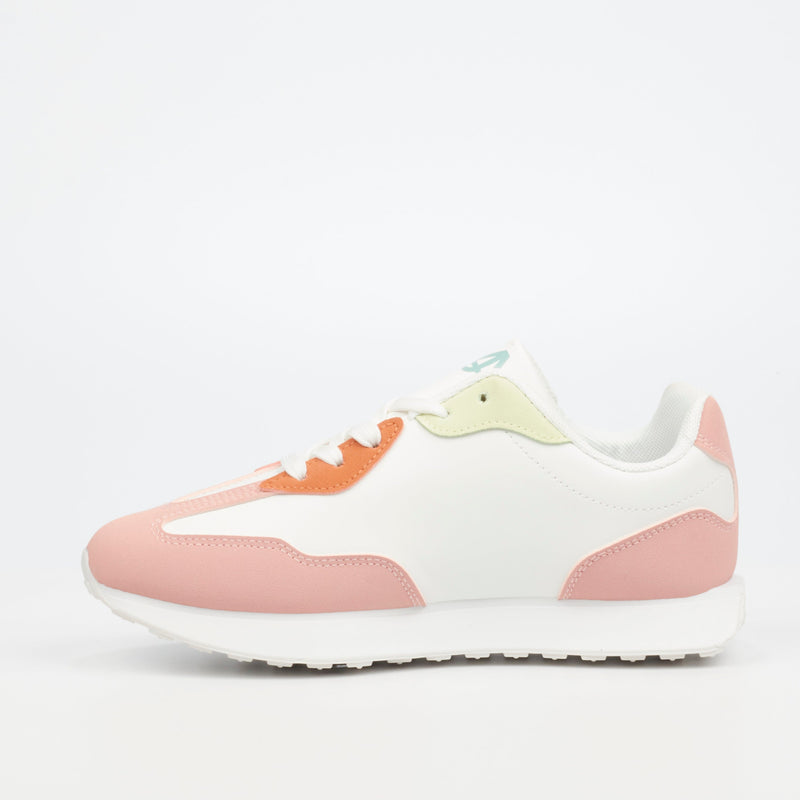 Urbanart Belleyna 3 Faux Nubuck / Faux Wax Sneaker - Pink (ladies) footwear UBRT