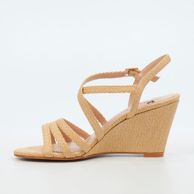 Butterfly Feet Benita 1 Wedge - Beige footwear Butterfly Feet   