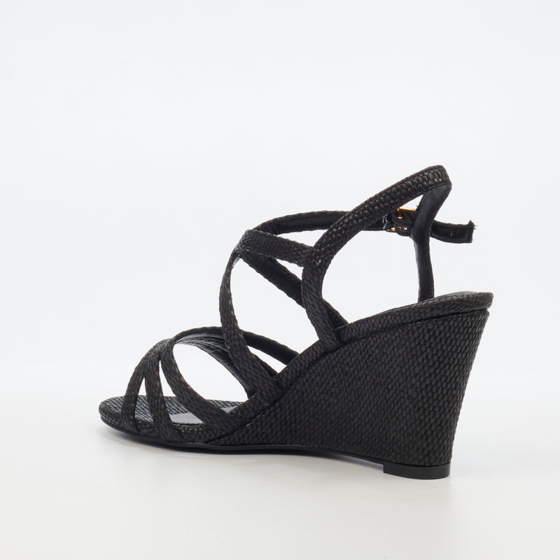 Butterfly Feet Benita 1 Wedge - Black footwear Butterfly Feet   