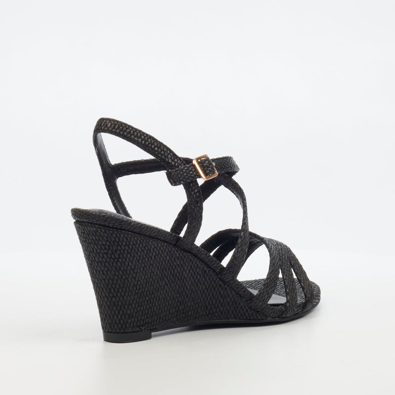 Butterfly Feet Benita 1 Wedge - Black footwear Butterfly Feet   