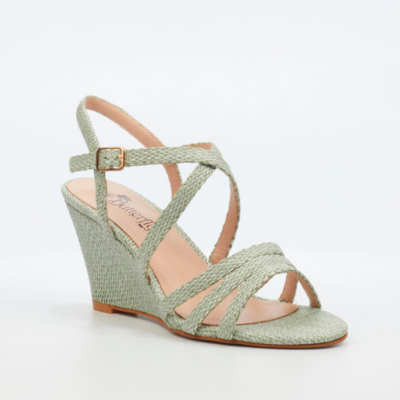 Butterfly Feet Benita 1 Wedge - Mint footwear Butterfly Feet   