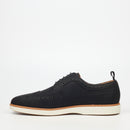 Mazerata Benito 1 Faux Nubuck Shoe - Black footwear Mazerata