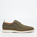 Mazerata Benito 1 Faux Nubuck Shoe - Olive footwear Mazerata