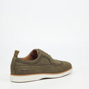Mazerata Benito 1 Faux Nubuck Shoe - Olive footwear Mazerata