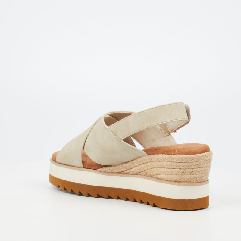 Butterfly Feet Billie 1 Low Wedge - Bone footwear Butterfly Feet   