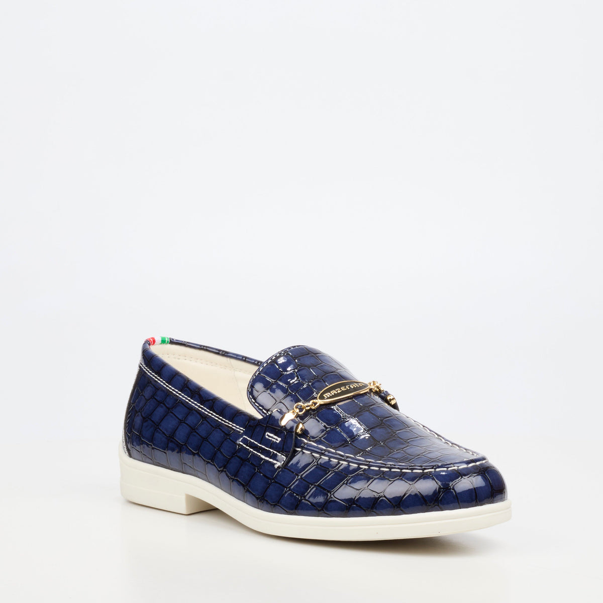 Mazerata Biter 1 Croc/Patent Shoe - Blue