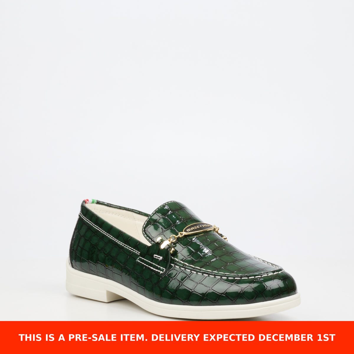Mazerata Biter 1 Croc/Patent Shoe - Green presale