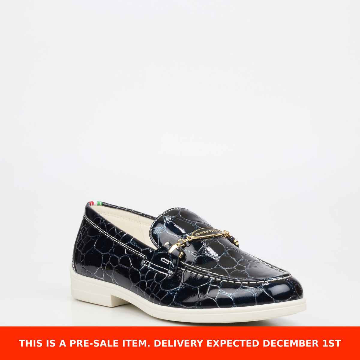 Mazerata Biter 1 Croc/Patent Shoe - Navy presale